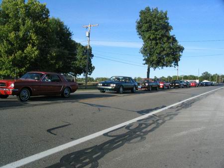 Capri Drive-In Theatre - Line Of Mustangs On Us-12 (newer photo)